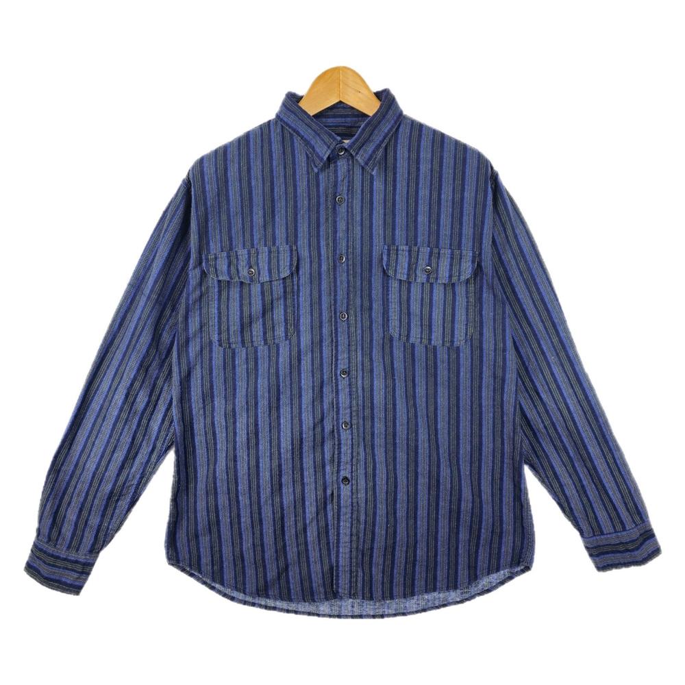 Vintage JNCO Crown Brand Striped Western Button Up Shirt Large